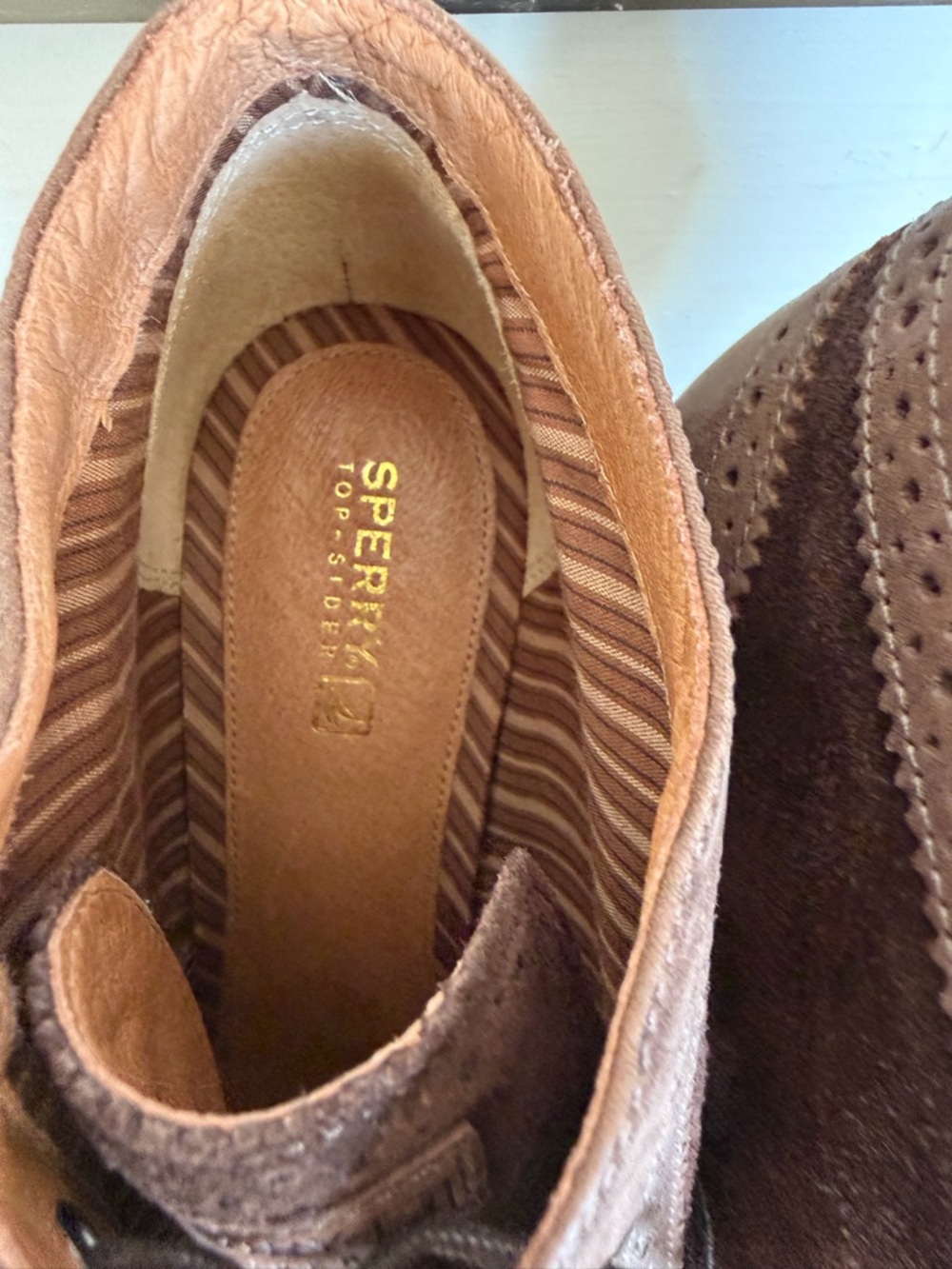 Sperry Women's Two-Tone Brown Suede & Leather Lace-Up Boots - Picture 2 of 5